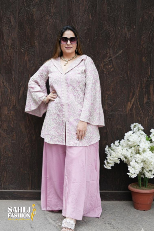 Indo Western Chiffon Dress